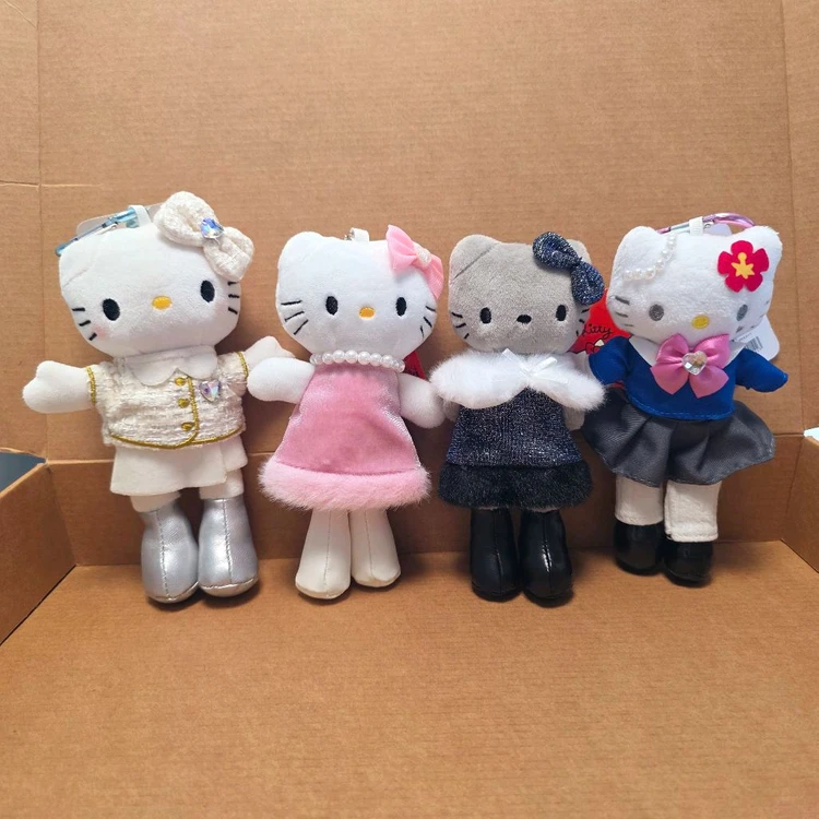 롱다리 키티 인형 키링 새상품 4종 교복키티, 그레이키티, 핑크키티 이미지