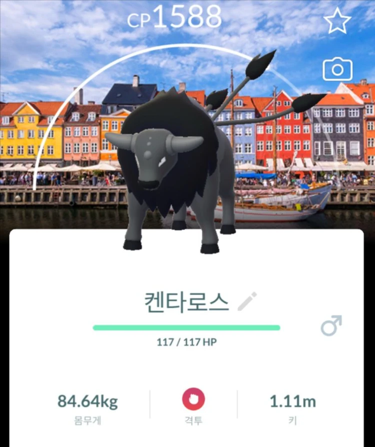포켓몬고 코펜하겐 배경 뮤츠 등 전설들 이미지