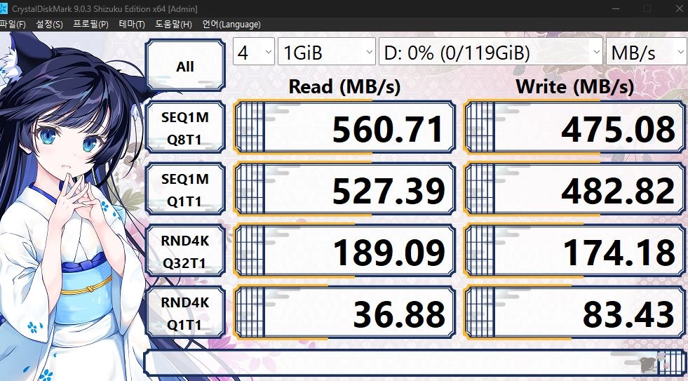 Biwin M100 SATA 128GB / 사타 3 2.5형 SSD 이미지