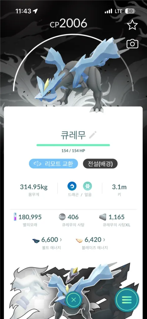 포켓몬고 전설 포켓몬 (스페셜 배경) 이미지