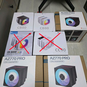 미사용 CPU 공랭 듀얼 타워 쿨러 8개 팝니다 이미지