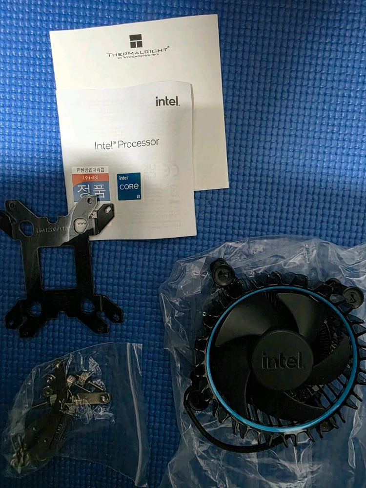 미니 ITX 메인보드 + cpu i3 14100 + 쿨러 이미지