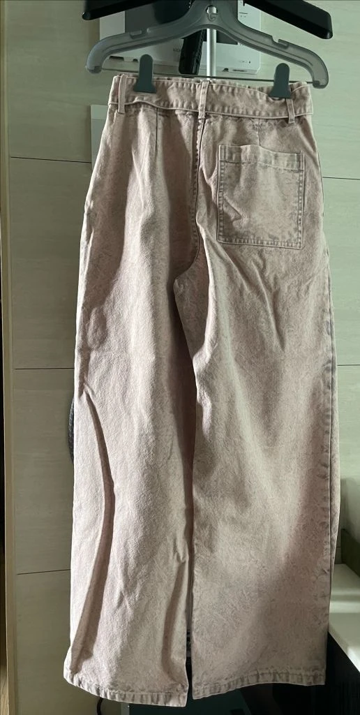 [새상품]로에베 벨티드 데님 청바지 핑크 이미지