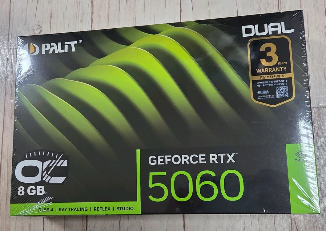 PALIT RTX5060 8GB OC 그래픽카드 미개봉 새상품 팝니다.(김해) 이미지