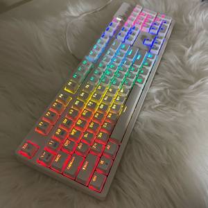 앱코 해커 K660S 화이트 기계식 광축 키보드 헤드셋 이미지