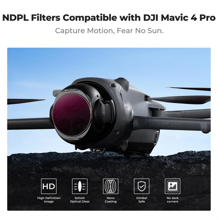 K&F Concept DJI 매빅 4 PRO 드론용 2in1 필터 키트 AGC Glass (새상품) 1641 이미지