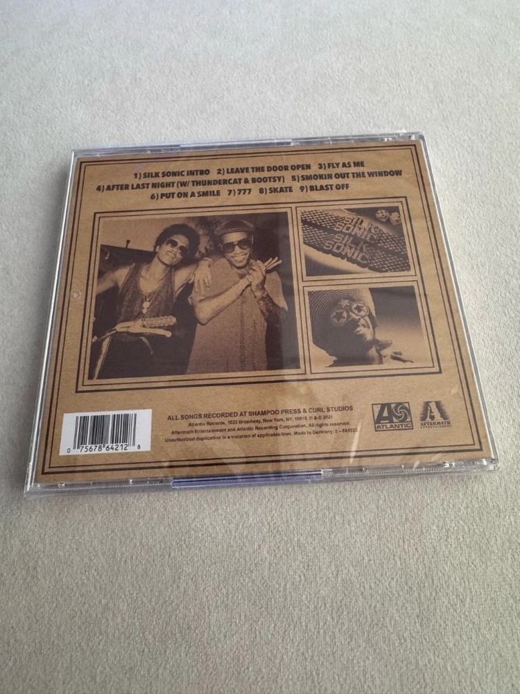 Silk sonic 실크소닉 cd 앨범 미개봉 제품 이미지