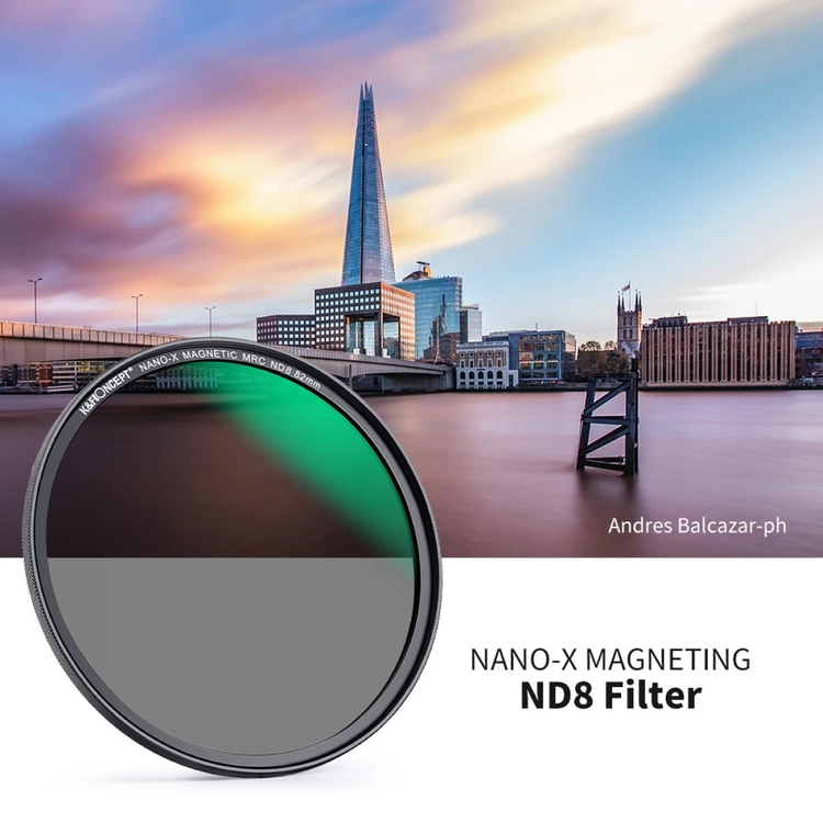 K&F Concept NANO-X 마그네틱 ND8 필터 (새상품) 8K AGC Glass (67mm-82mm) 이미지