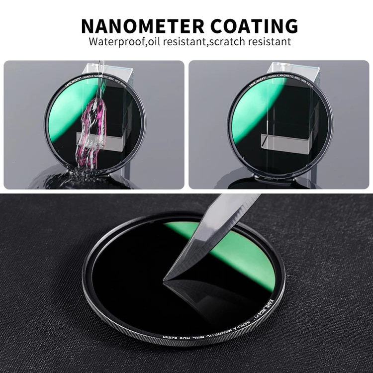 K&F Concept NANO-X 마그네틱 ND8 필터 (새상품) 8K AGC Glass (67mm-82mm) 이미지