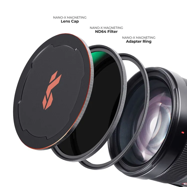 K&F Concept NANO-X 마그네틱 ND64 필터 (새상품) 8K AGC Glass (67mm-82mm) 이미지