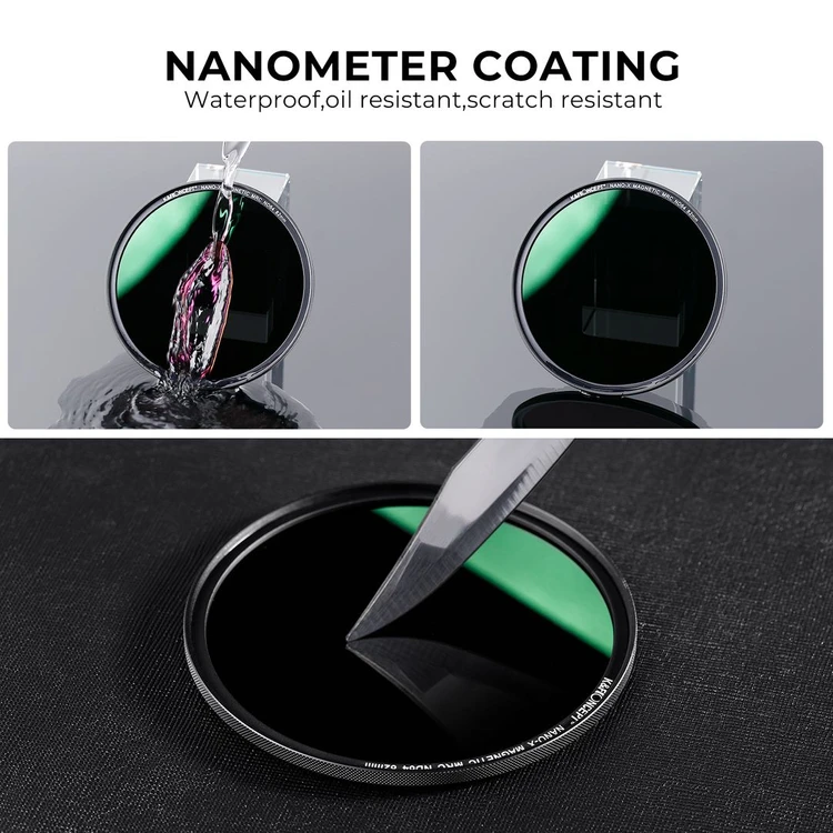 K&F Concept NANO-X 마그네틱 ND64 필터 (새상품) 8K AGC Glass (67mm-82mm) 이미지