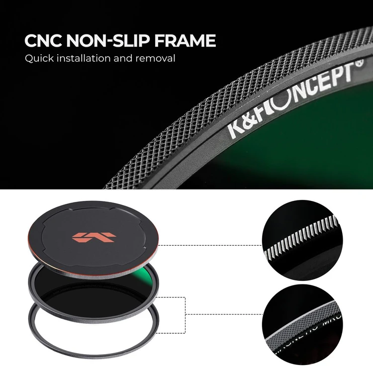 K&F Concept NANO-X 마그네틱 ND64 필터 (새상품) 8K AGC Glass (67mm-82mm) 이미지