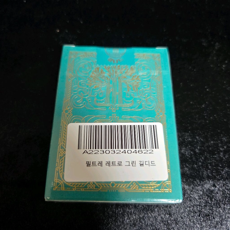 마술 플레잉 카드 필트레 레트로 그린 길디드 미개봉 이미지