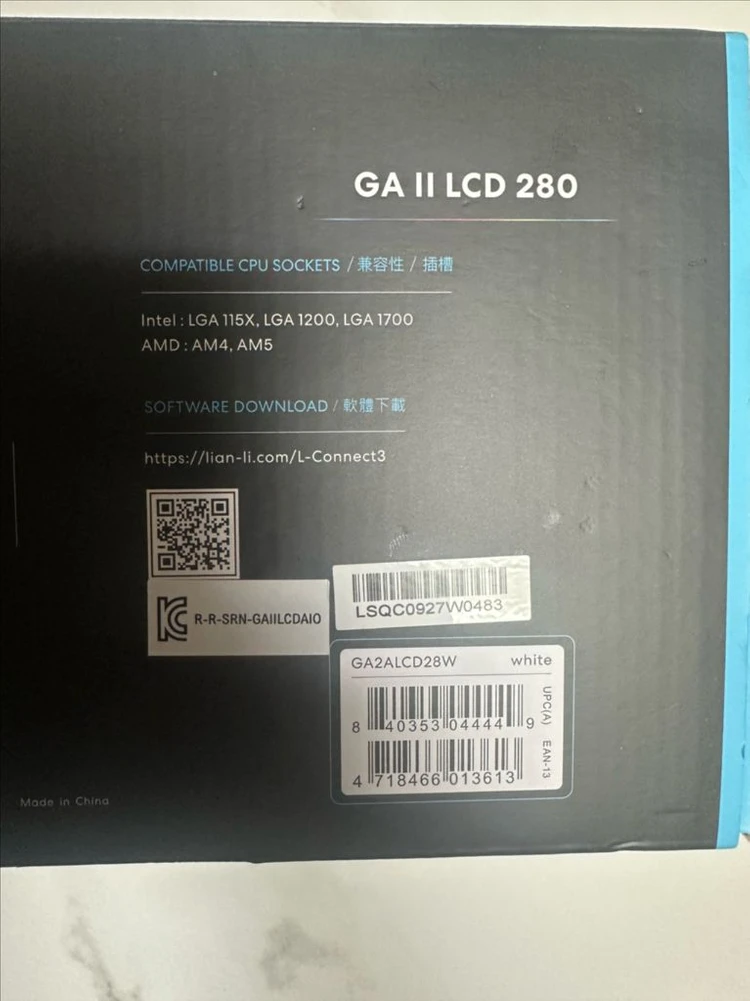 리안리 GALAHAD II LCD 280 수냉쿨러 이미지