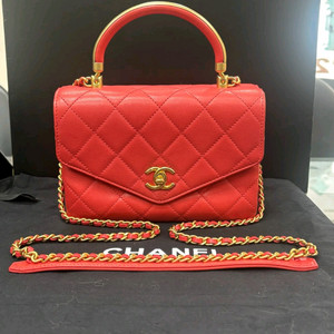 Chanel Red Chain Bag 정품금장 코랄레드 토트 숄더백 MMN - S 급 정품 이미지