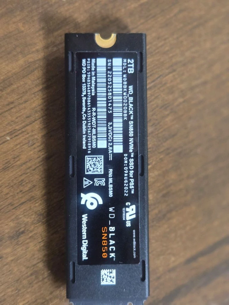wd-850 M.2 NVMe SSD 2TB(ps5용) 이미지
