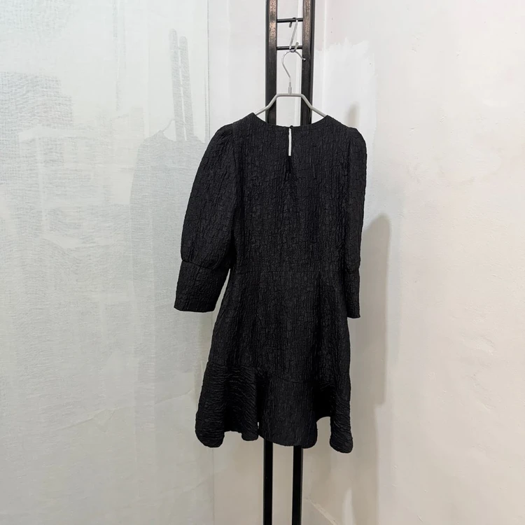 (XXS)자라 zara 자카드원피스 블랙원피스 4740 이미지