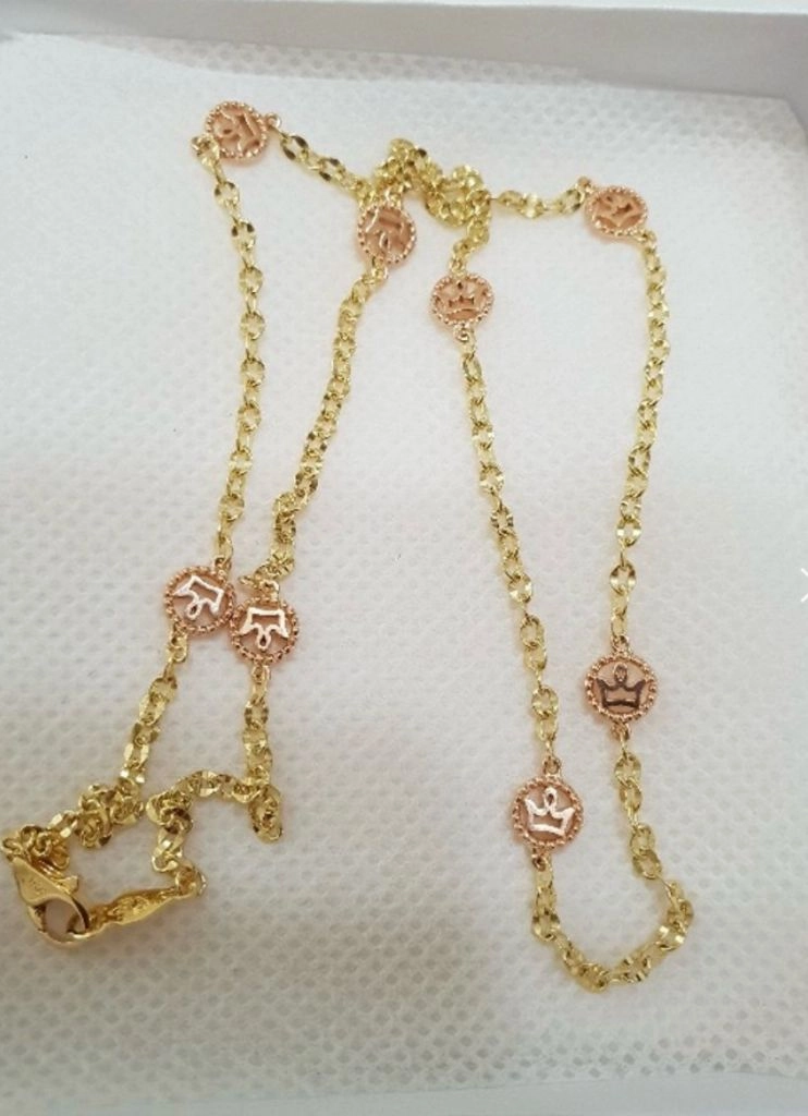 18k 원볼 크라운 왕관 맞춤제작 목걸이 이미지