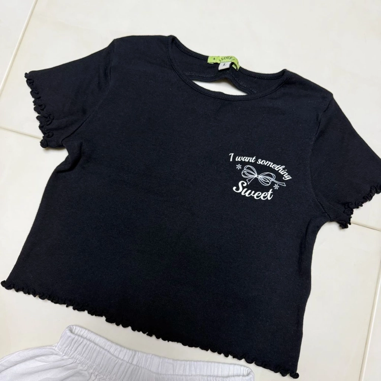 아이러브제이 여아옷 여름옷 크롭티 상하복 상하세트 (110호-120호) 이미지