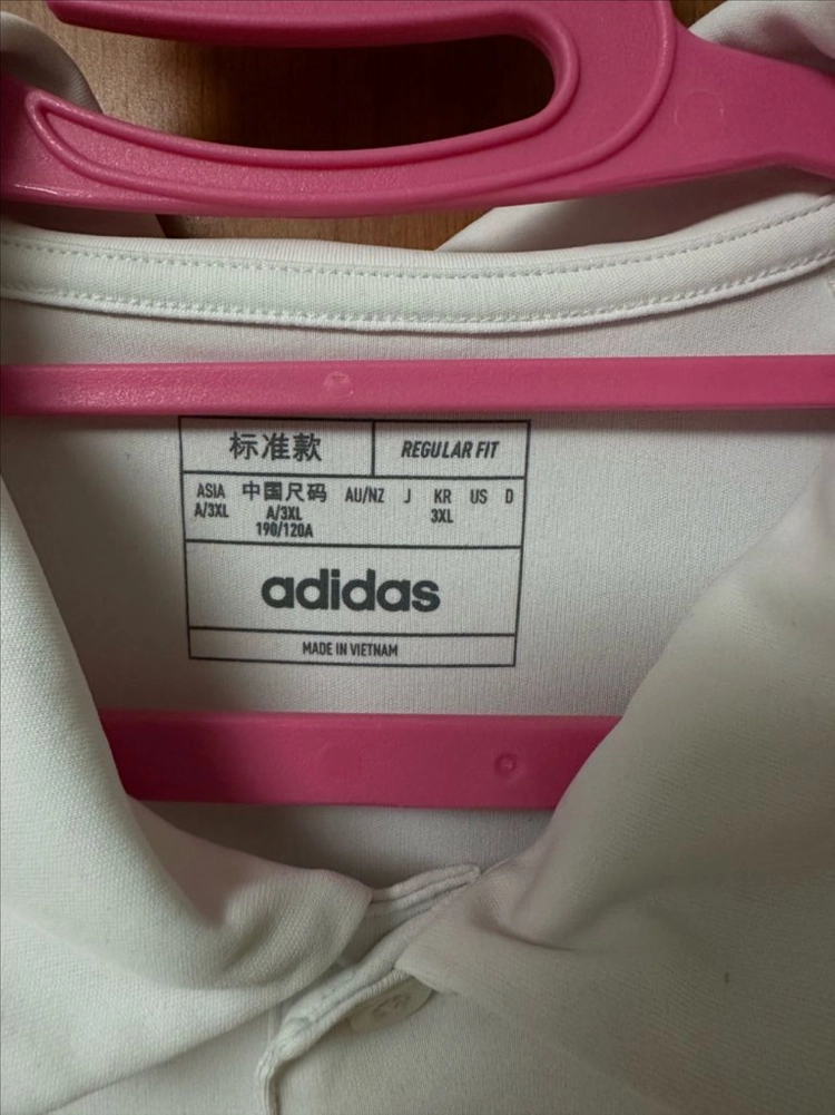 [3XL] 아디다스 클럽 3S 테니스 폴로 셔츠 카라티 화이트 이미지