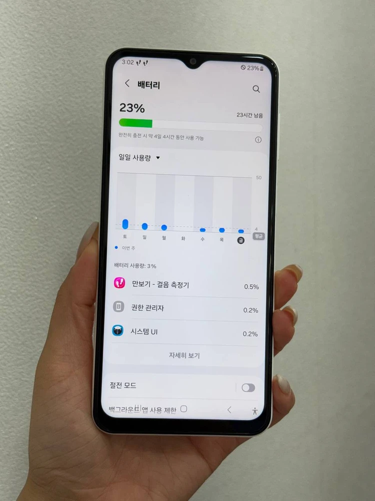 갤럭시A23 화이트 128GB Y1936 이미지