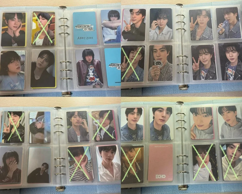 BTS JIN 석진 앨범 일본 dvd 메모리즈 해피 포토카드 포카 이미지