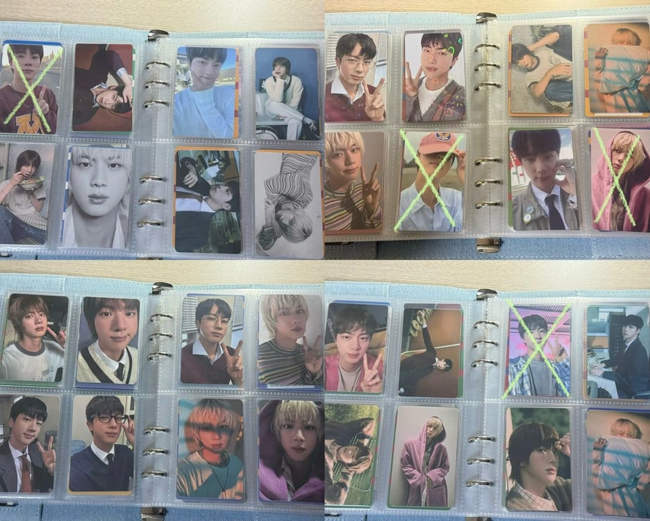 BTS JIN 석진 앨범 일본 dvd 메모리즈 해피 포토카드 포카 이미지