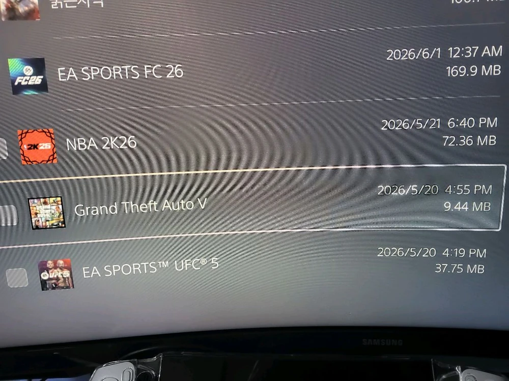 플스5 GTA5 이미지