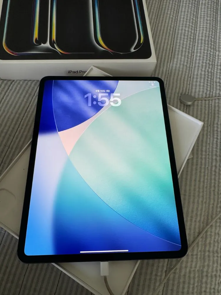 아이패드 프로 13 M4 256 셀룰러 풀박스 이미지