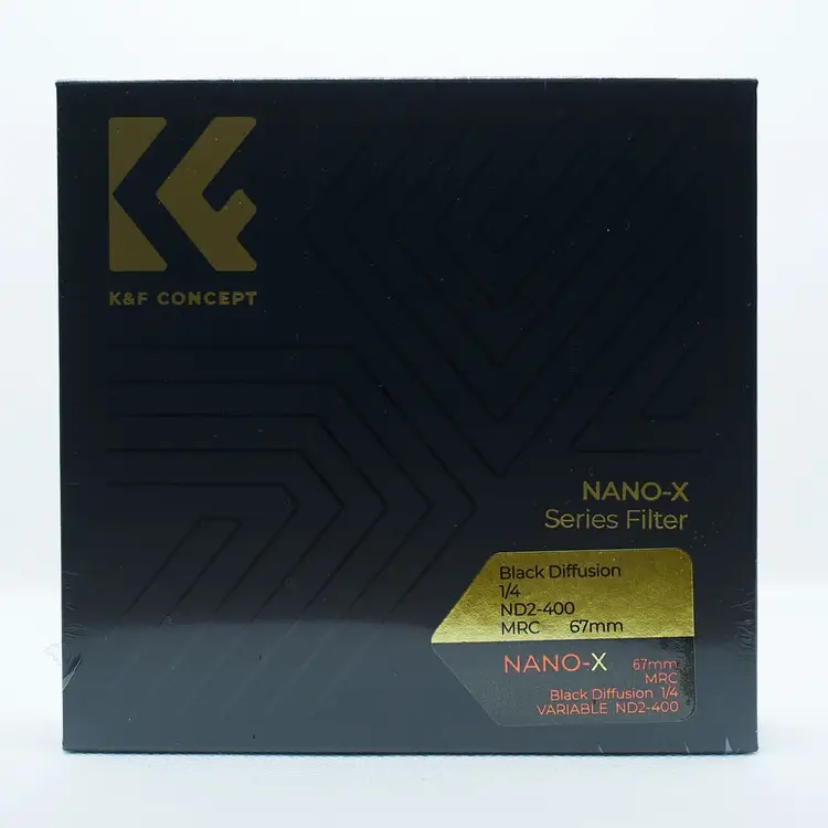K&F Concept 67mm 블랙미스트 1/4+가변 ND2-400 필터 (새상품) AGC Glass 이미지