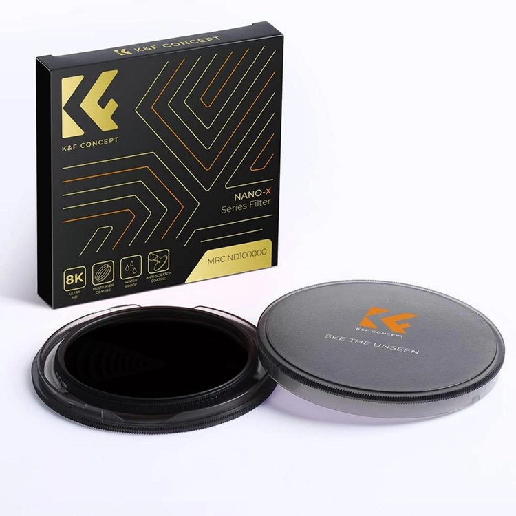 K&F NANO-X ND100000 (5.0) 태양촬영 필터 (새상품) AGC Glass (67mm-95mm) 이미지