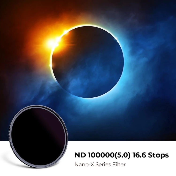 K&F NANO-X ND100000 (5.0) 태양촬영 필터 (새상품) AGC Glass (67mm-95mm) 이미지