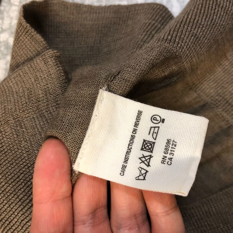 DKNY 도나카란뉴욕 리본 메리노울100% 라운드 가디건 올드머니룩 S 이미지