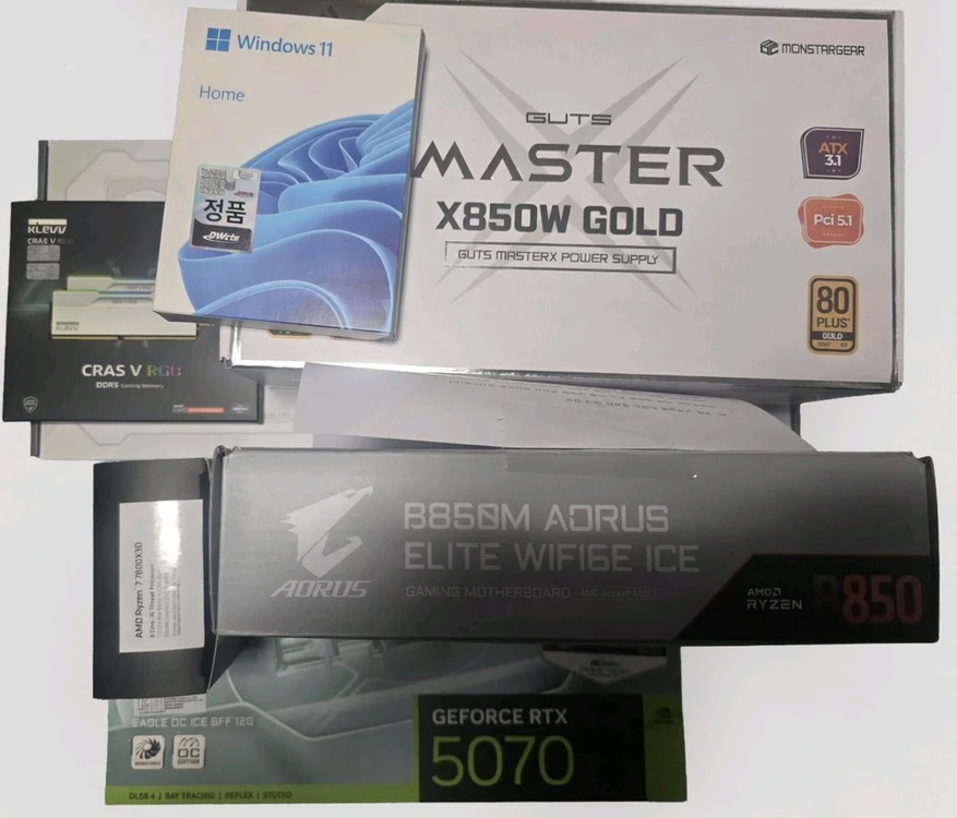고사양 게이밍 7800x3d 5070 데스크탑 판매합니다.26년 4월 14일 구매 280이하로 안 팝니다. 이미지