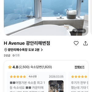 부산 광안리 H avenue 호텔 숙박권 이미지