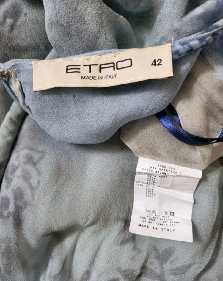 에트로 (ETRO) 아름다운 실크 홀터넥 롱 원피스 이미지