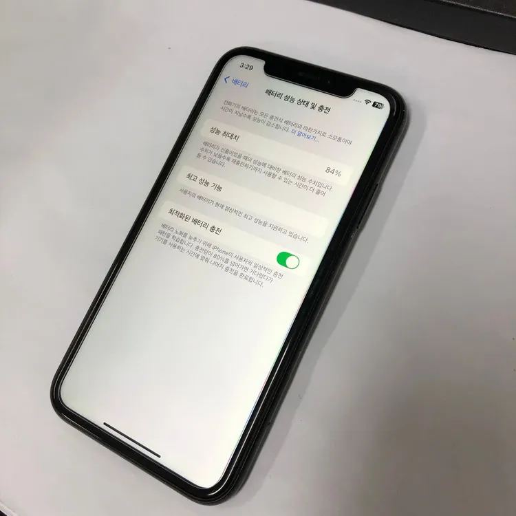 아이폰XR 128GB 블랙 중고폰 배터리84% 기능정상 530988 이미지