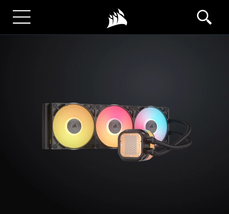 새제품] 커세어 iCUE LINK TITAN 360 RX LCD 수냉쿨러 이미지