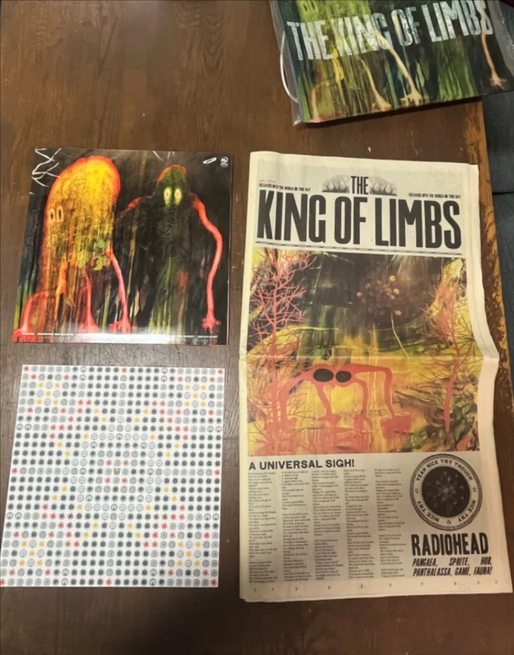 Radiohead The King of Limbs Newspaper Edition 이미지