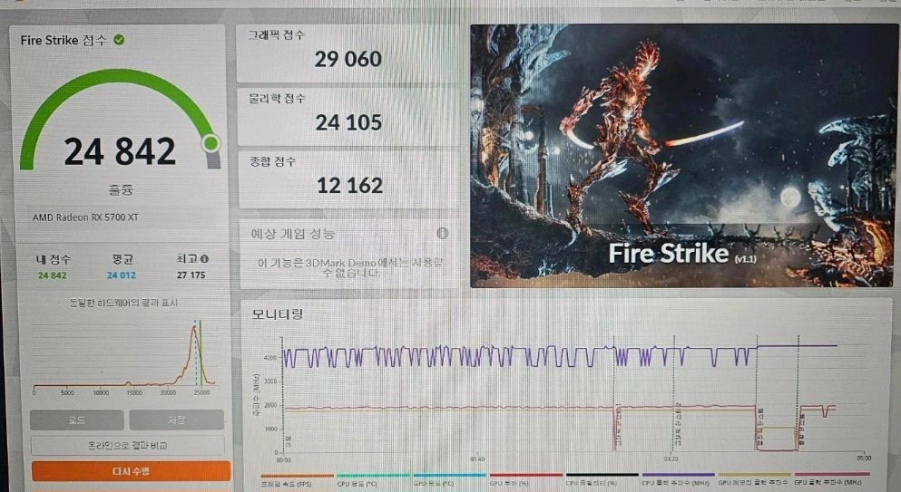 기가바이트 어로스 RX 5700XT 8G 풀박 팝니다 이미지
