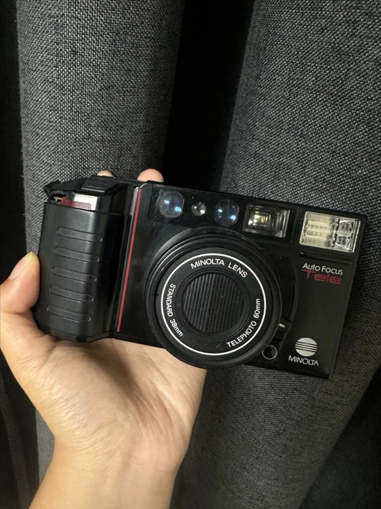 Minolta Auto Focus Tele 미놀타 AF 텔레 자동 필름카메라 + 배터리 포함 이미지