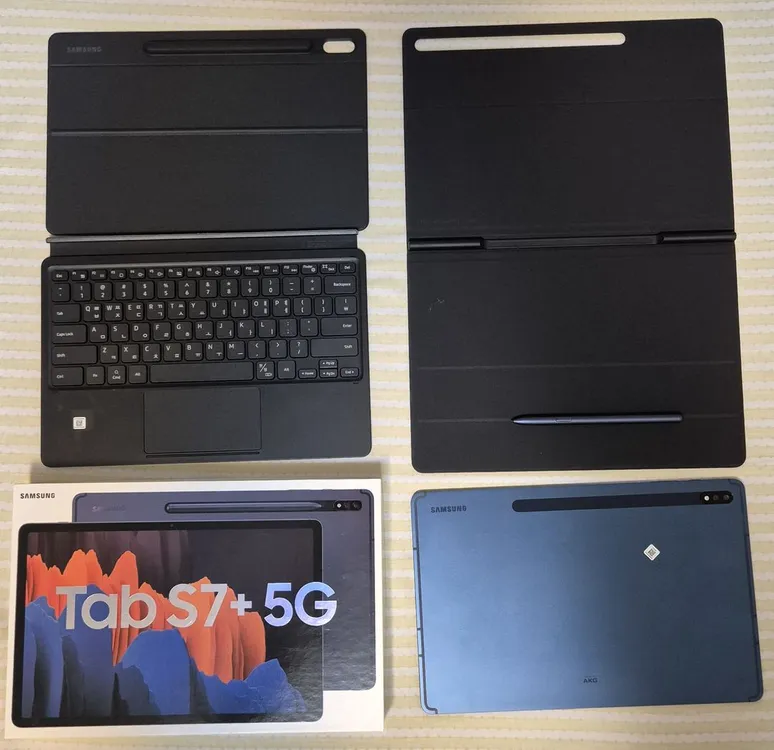 판매완료] 갤럭시탭 s7+ 5G/512 GB (SM-T976N) 키보드 커버, S펜, 박스포함 이미지