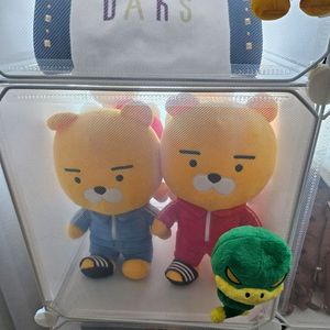 카카오인형 라이언 봉제인형 삼선 슬리퍼 트레이닝복 인형 2종세트 #거의새거# 이미지