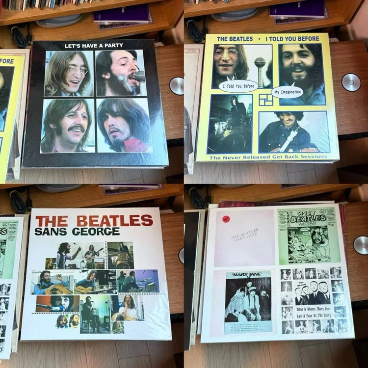 비틀즈 LP 바이닐 희귀 부틀렉 엘피4종 The Beatles Vinyl 이미지