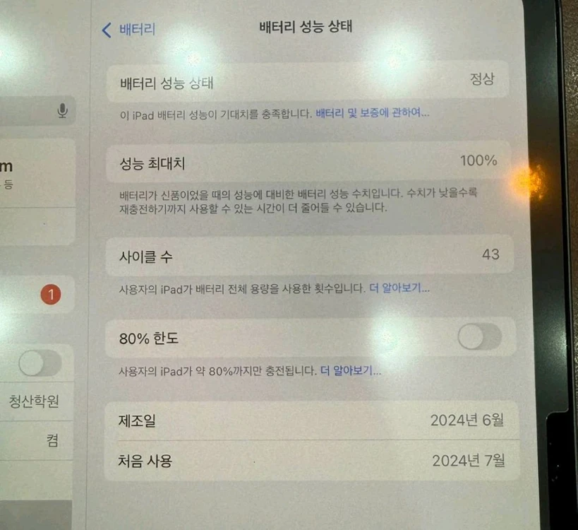 (신품급/배터리100%) 아이패드 프로 M4 11 셀룰러 256GB + 애케플 + 펜슬프로 이미지