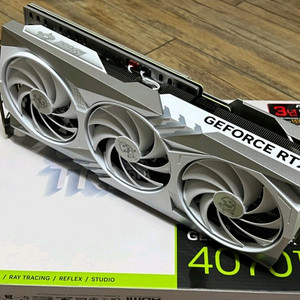 MSI RTX4070Ti 트리오 12g 화이트 이미지