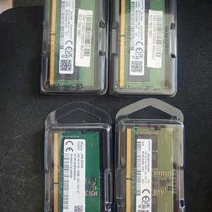 노트북램 ddr5 4800 삼성3개 하이닉스1개 이미지