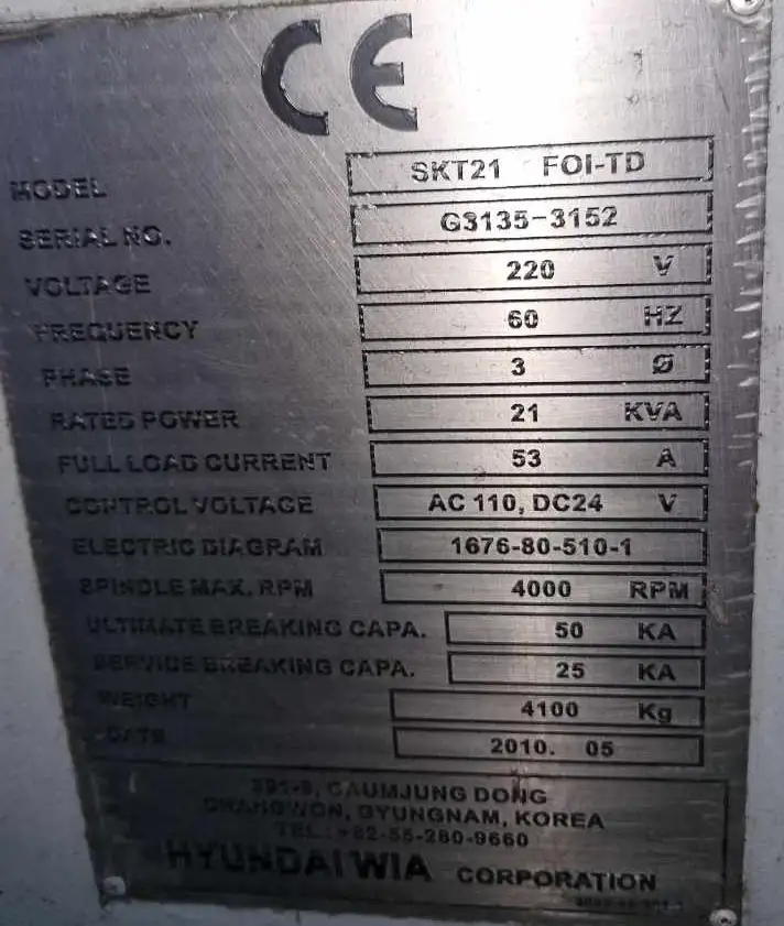 CNC선반(Hi-Tech CNC , SKT-21) 이미지