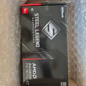 Asrock 9070XT 스틸레전드 블랙 이미지