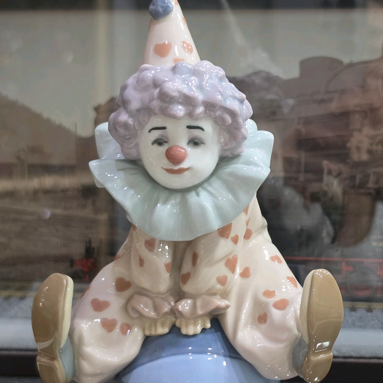 [스페인 야도르(Lladro) 피에로 도자기 인형 2종] 정품 이미지